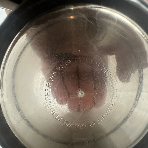 Tupperware Smoke Gray Plastic Stacking Cup Durable Vintage Kitchenware Drinkware - Picture 5 of 9